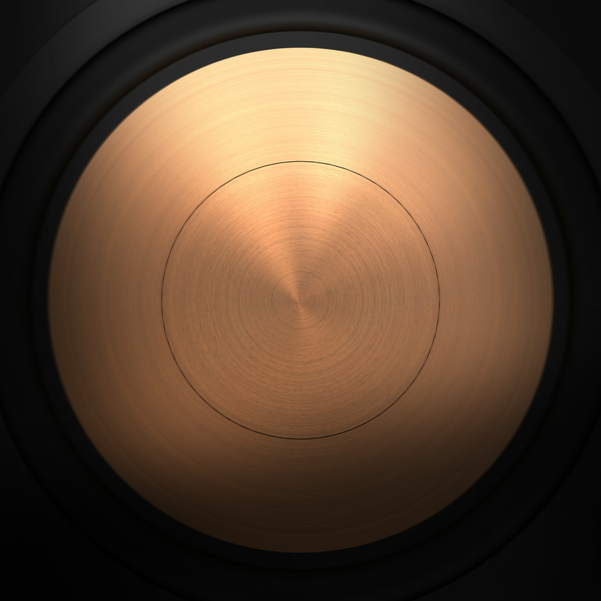 Reference Subwoofer copper woofer close up